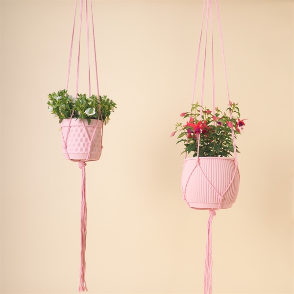 Plant hanger 120 cm. Pale pink